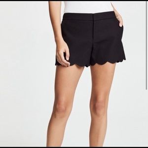 Club Monaco scalloped hem shorts